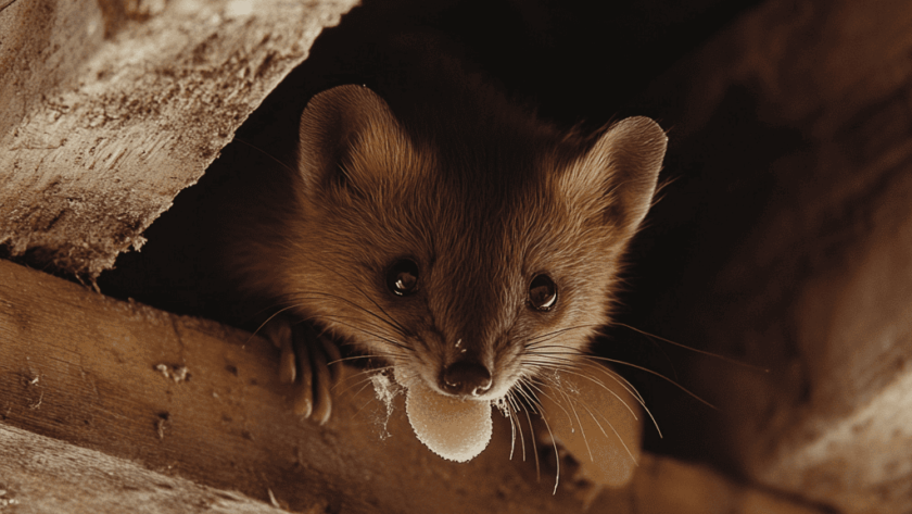 u8385863567 a marten eating mineral wool under roof tiles v de661a6e 82b3 49d7 81f8 61e5d59796ae 0