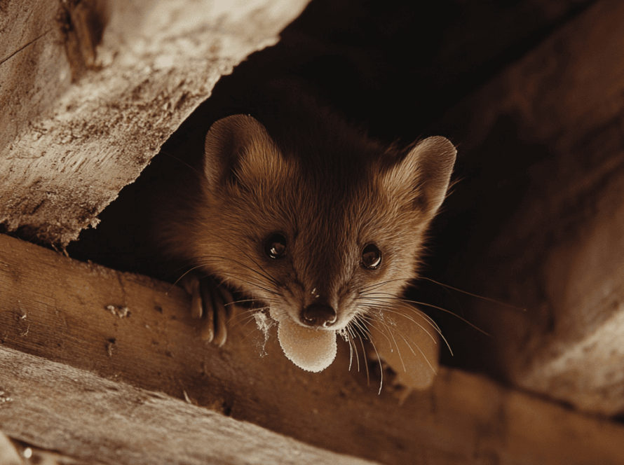 u8385863567 a marten eating mineral wool under roof tiles v de661a6e 82b3 49d7 81f8 61e5d59796ae 0