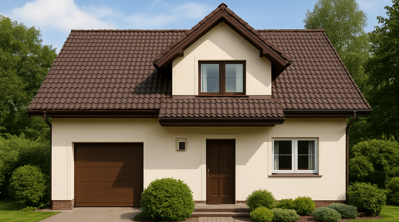 jaki kolor elewacji do brazowego dachu 800x445 1
